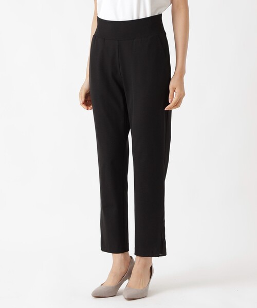 TO BE CHIC（トゥー ビー シック）の「シャインポンチサイドティアード レギンス（レギンス/スパッツ・レディース・ブラック・FREE）」の6枚目の写真