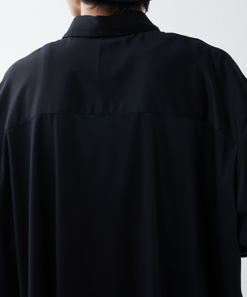 Lui's（ルイス）の「バンブーレーヨンエアリーシャツ（シャツ/ブラウス・メンズ・ブラック/グレー/ホワイト・FREE）」の8枚目の写真