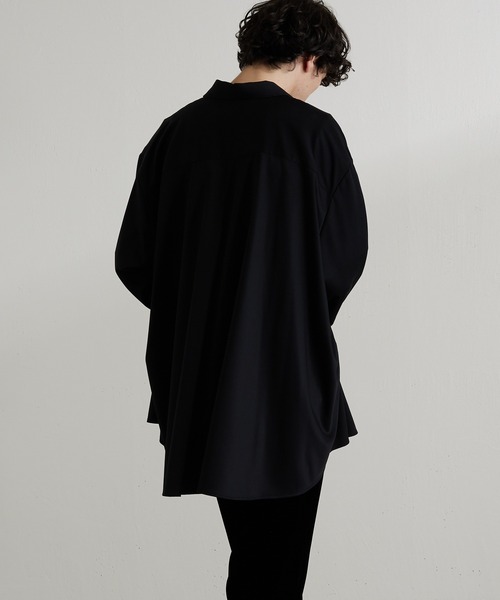 Lui's（ルイス）の「バンブーレーヨンエアリーシャツ（シャツ/ブラウス・メンズ・ブラック/グレー/ホワイト・FREE）」の15枚目の写真