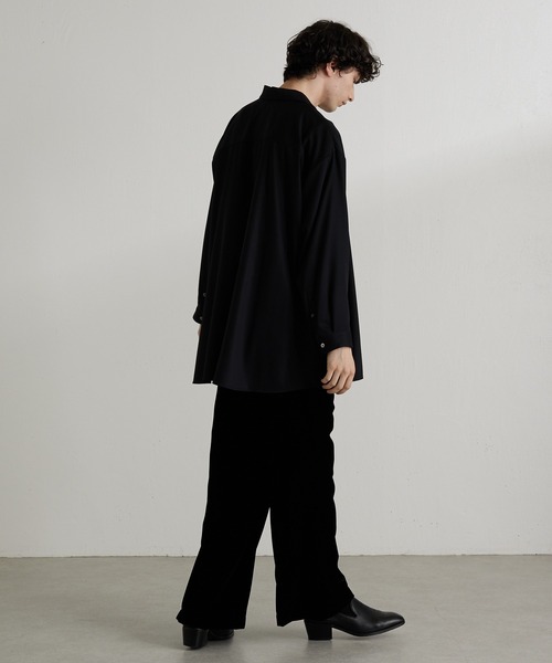 Lui's（ルイス）の「バンブーレーヨンエアリーシャツ（シャツ/ブラウス・メンズ・ブラック/グレー/ホワイト・FREE）」の19枚目の写真