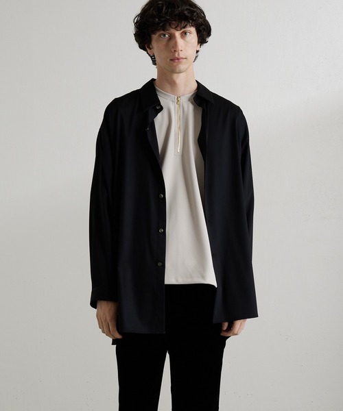 Lui's（ルイス）の「バンブーレーヨンエアリーシャツ（シャツ/ブラウス・メンズ・ブラック/グレー/ホワイト・FREE）」の18枚目の写真