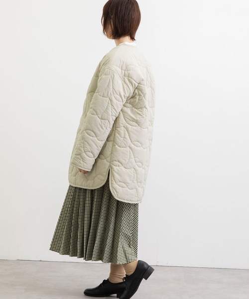 POU DOU DOU（プードゥドゥ）の「鳥キルティングコート（その他アウター・レディース・ミント/アイボリー/ダークブラウン・3）」の15枚目の写真