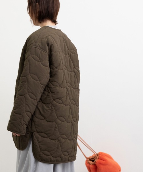 POU DOU DOU（プードゥドゥ）の「鳥キルティングコート（その他アウター・レディース・ミント/アイボリー/ダークブラウン・3）」の18枚目の写真