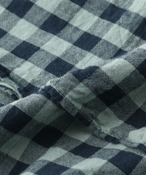 JOURNAL STANDARD(ジャーナルスタンダード)の「SKU GINGHAM SCARF(ストール/ショール・メンズ・モスグリーン・FREE)」の5枚目の写真