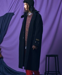 ユニセックスアイテム》インポートファブリックウールプライムオーバー