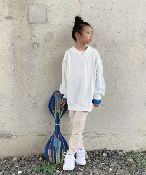 ZERO standerd（ゼロスタンダード）の「ZERO Standard/ゼロスタンダード パ－カー（パーカー・キッズ・アイボリー/チャコールグレー/カーキ/オフホワイト/ピンク/グリーン/ブラウン/ブラック・110cm/160cm/140cm/130cm/120cm/150cm）」の10枚目の写真