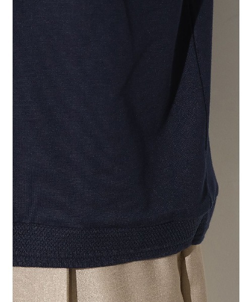 ネイビー 半袖Tシャツ リブ編み Hanes ヘインズ ビーフィー tシャツ 【リブ 編み】半袖 2×2ribbd