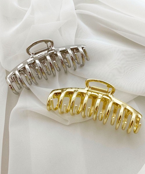 apres jour mignon（アプレジュールミニョン）の「【apresjour mignon×ARIAZ】デザインメタルヘアクリップ（バレッタ/ヘアクリップ・レディース・ゴールド/シルバー・ONESIZE）」の4枚目の写真