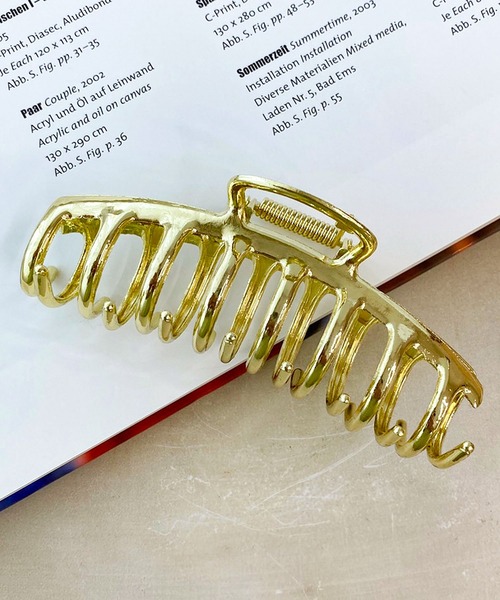 apres jour mignon（アプレジュールミニョン）の「【apresjour mignon×ARIAZ】デザインメタルヘアクリップ（バレッタ/ヘアクリップ・レディース・ゴールド/シルバー・ONESIZE）」の6枚目の写真