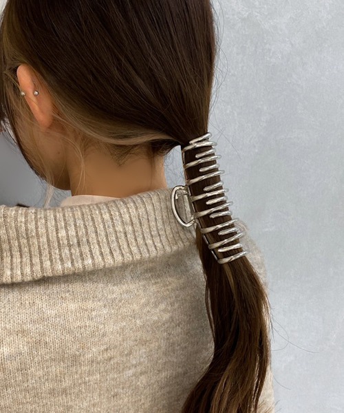 apres jour mignon（アプレジュールミニョン）の「【apresjour mignon×ARIAZ】デザインメタルヘアクリップ（バレッタ/ヘアクリップ・レディース・ゴールド/シルバー・ONESIZE）」の5枚目の写真