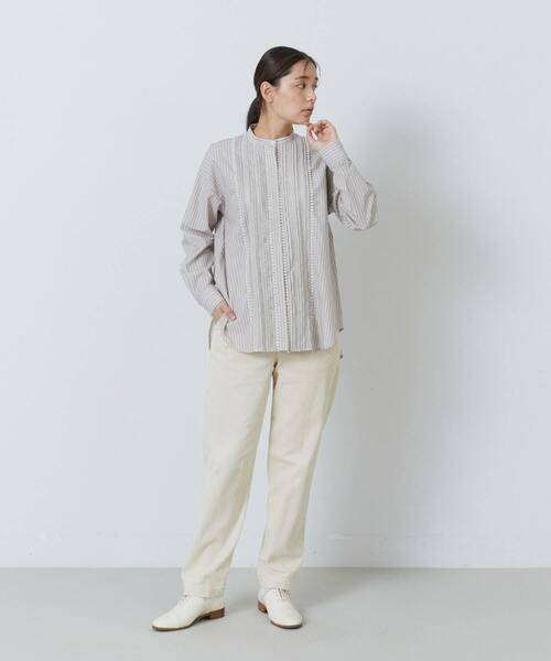 ADIEU TRISTESSE(アデュートリステス)の「ソフトテーパードパンツ(その他パンツ・レディース・アイボリー/ブルーグレー/インディゴブルー・38)」の9枚目の写真