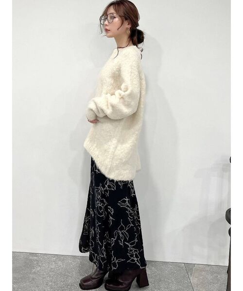 RESEXXY（リゼクシー）の「オーバールーズニット（ニット/セーター・レディース・チャコールグレー/ベージュ/アイボリー・FREE）」の20枚目の写真