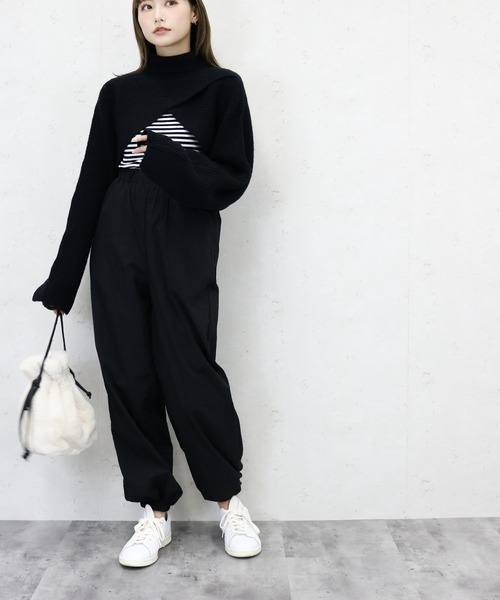 Per sist ence(パーシエンス)の「Per sist ence/パーシエンス ワッシャージョガーパンツ(その他パンツ・レディース・グレイッシュベージュ/カーキ/アイボリー/オレンジ/ブラック/ピンク・FREE)」の9枚目の写真