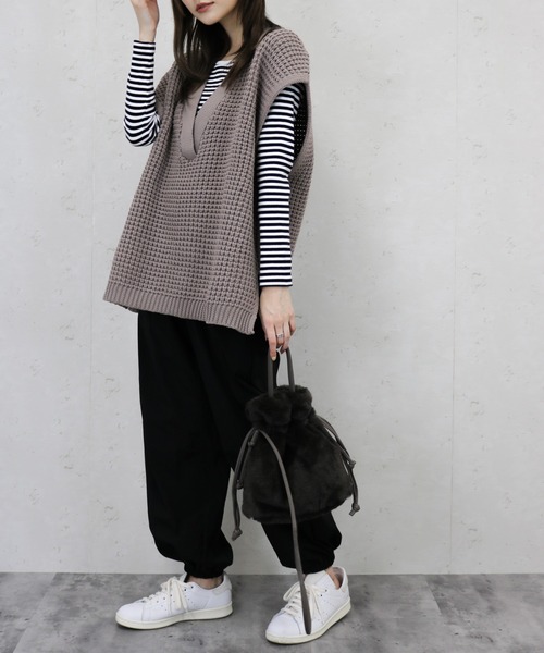 Per sist ence(パーシエンス)の「Per sist ence/パーシエンス ワッシャージョガーパンツ(その他パンツ・レディース・グレイッシュベージュ/カーキ/アイボリー/オレンジ/ブラック/ピンク・FREE)」の15枚目の写真