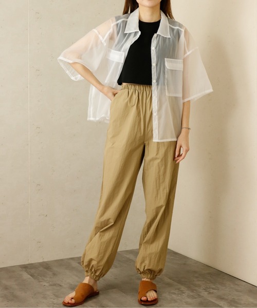 Per sist ence(パーシエンス)の「Per sist ence/パーシエンス ワッシャージョガーパンツ(その他パンツ・レディース・グレイッシュベージュ/カーキ/アイボリー/オレンジ/ブラック/ピンク・FREE)」の17枚目の写真