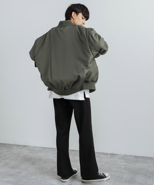 オーバーサイズ 中綿MA-1 ミリタリーフライトジャケット