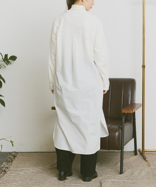 Libra Cue(リブラ キュー)の「ベーシックシャツワンピース(シャツワンピース・レディース・ブラック/アイボリー・FREE)」の15枚目の写真