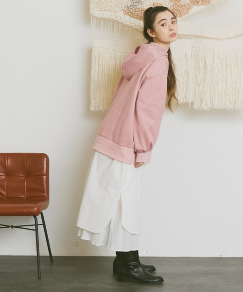 Libra Cue(リブラ キュー)の「ベーシックシャツワンピース(シャツワンピース・レディース・ブラック/アイボリー・FREE)」の4枚目の写真