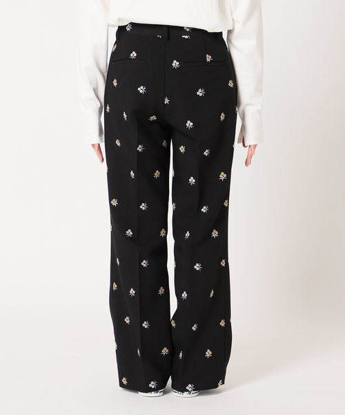 SLOBE citron.(スローブシトロン)の「《追加》SLOBE citron.フラワーエンブロイダリーパンツ(その他パンツ・レディース・ブラック・38/34/36)」の10枚目の写真