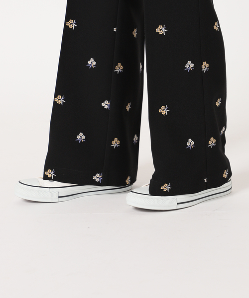 SLOBE citron.(スローブシトロン)の「《追加》SLOBE citron.フラワーエンブロイダリーパンツ(その他パンツ・レディース・ブラック・38/34/36)」の16枚目の写真