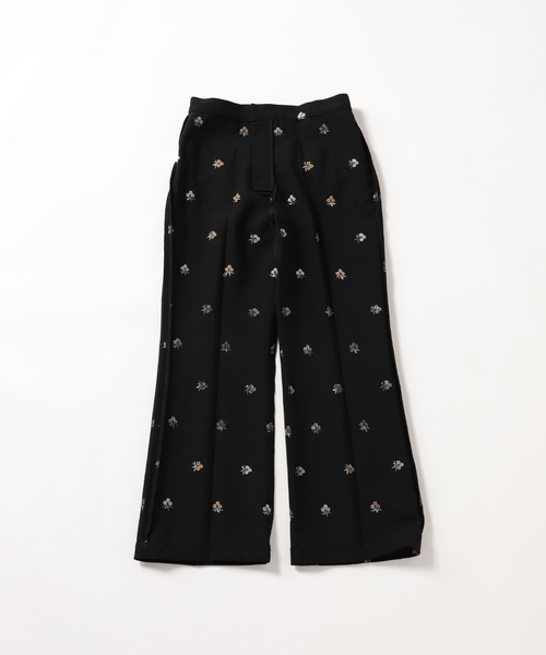 SLOBE citron.(スローブシトロン)の「《追加》SLOBE citron.フラワーエンブロイダリーパンツ(その他パンツ・レディース・ブラック・38/34/36)」の19枚目の写真