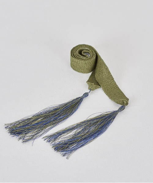 DISCOVERED（ディスカバード）の「DISCOVERED FRINGE KNIT BELT（ベルト・メンズ・ネイビー/ブラック/ベージュ/ベージュ系その他/ブラック系その他・FREE）」の9枚目の写真