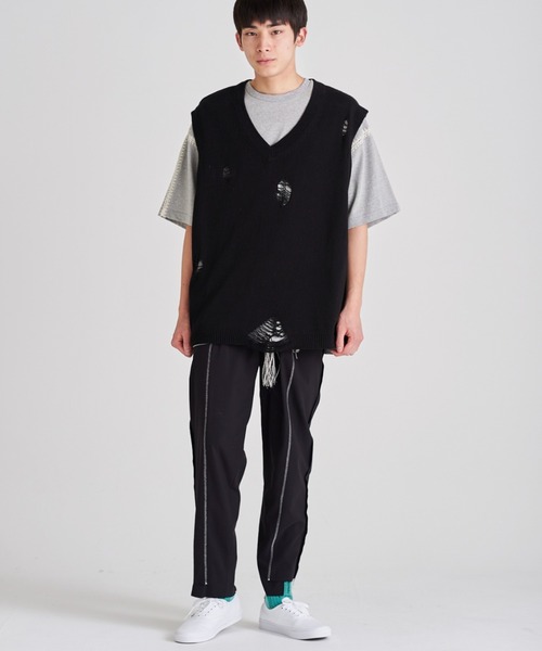 DISCOVERED（ディスカバード）の「DISCOVERED FRINGE KNIT BELT（ベルト・メンズ・ネイビー/ブラック/ベージュ/ベージュ系その他/ブラック系その他・FREE）」の13枚目の写真