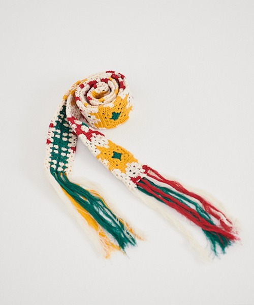 DISCOVERED（ディスカバード）の「DISCOVERED FRINGE KNIT BELT（ベルト・メンズ・ネイビー/ブラック/ベージュ/ベージュ系その他/ブラック系その他・FREE）」の8枚目の写真