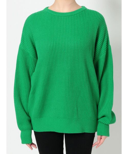 MURUA（ムルーア）の「バルキーコットンオーバーニット（ニット/セーター・レディース・アイボリー/レッド/グリーン/ネイビー・FREE）」の21枚目の写真