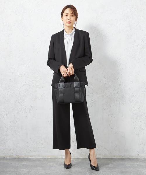 A/C DESIGN BY ALPHA CUBIC（エーシーデザインバイアルファキュービック）の「【EC別注】ナイロン2WAYバッグ（トートバッグ・レディース・グリーン/モカ/ブラック/ベージュ・フリー）」の22枚目の写真