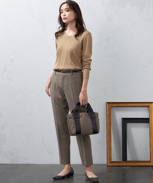 A/C DESIGN BY ALPHA CUBIC（エーシーデザインバイアルファキュービック）の「【EC別注】ナイロン2WAYバッグ（トートバッグ・レディース・グリーン/モカ/ブラック/ベージュ・フリー）」の21枚目の写真