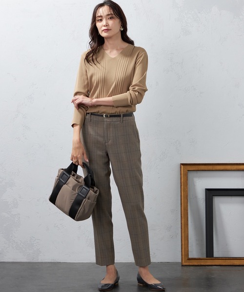 A/C DESIGN BY ALPHA CUBIC（エーシーデザインバイアルファキュービック）の「【EC別注】ナイロン2WAYバッグ（トートバッグ・レディース・グリーン/モカ/ブラック/ベージュ・フリー）」の12枚目の写真