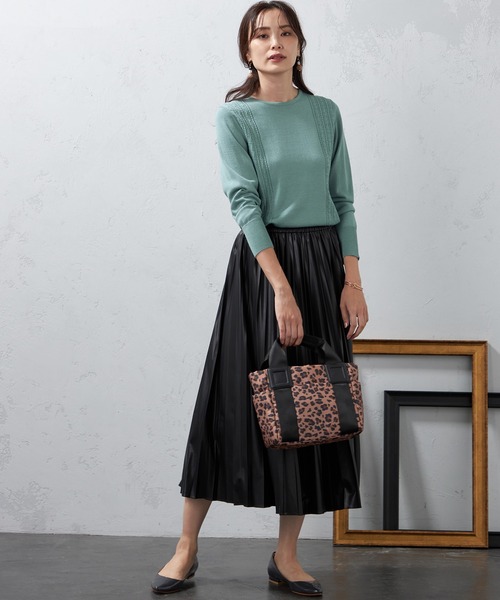 A/C DESIGN BY ALPHA CUBIC（エーシーデザインバイアルファキュービック）の「【EC別注】ナイロン2WAYバッグ（トートバッグ・レディース・グリーン/モカ/ブラック/ベージュ・フリー）」の14枚目の写真