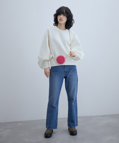 ADAM ET ROPE'（アダムエロペ）の「ラウンドアクセサリーチェーンバッグ（ショルダーバッグ・レディース・ホワイト/ピンク/ブルー・FREE）」の18枚目の写真