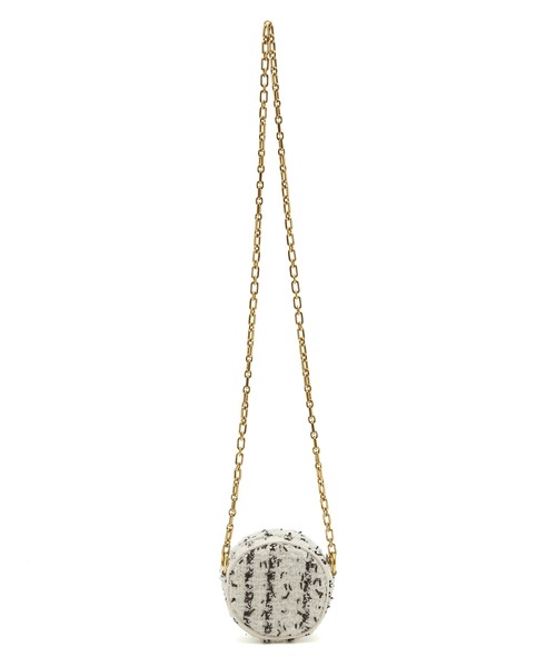 ADAM ET ROPE'（アダムエロペ）の「ラウンドアクセサリーチェーンバッグ（ショルダーバッグ・レディース・ホワイト/ピンク/ブルー・FREE）」の7枚目の写真