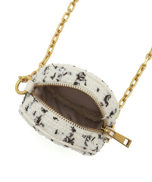 ADAM ET ROPE'（アダムエロペ）の「ラウンドアクセサリーチェーンバッグ（ショルダーバッグ・レディース・ホワイト/ピンク/ブルー・FREE）」の17枚目の写真