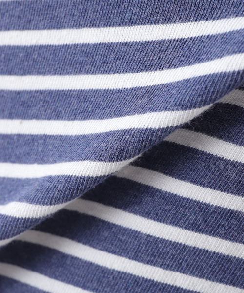 SAVE KHAKI UNITED(セーブカーキユナイテッド)の「SAVE KHAKI UNITED L/S ORGANIC COTTON HEMP STRIPE CREW(Tシャツ/カットソー・メンズ・ネイビー・LARGE/X-LARGE/MEDIUM)」の14枚目の写真