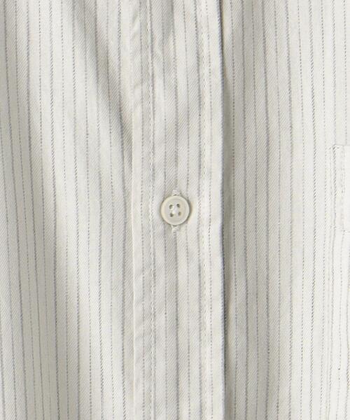 green label relaxing(グリーンレーベルリラクシング)の「ツイルストライプ バンドカラー 長袖 シャツ(シャツ/ブラウス・メンズ・ライトブルー/ナチュラル/ケリー・XL/M/L/S)」の17枚目の写真