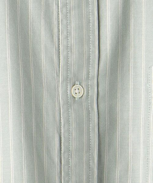 green label relaxing(グリーンレーベルリラクシング)の「ツイルストライプ バンドカラー 長袖 シャツ(シャツ/ブラウス・メンズ・ライトブルー/ナチュラル/ケリー・XL/M/L/S)」の19枚目の写真