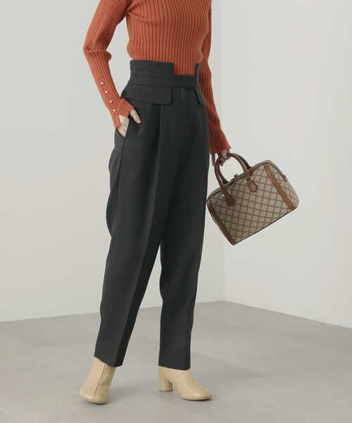 N.（N. Natural Beauty Basic）（エヌエヌナチュラルビューティーベーシック）の「◆コルセットテーパードパンツ（スラックス・レディース・ブラック/ベージュ/イエロー・MEDIUM）」の20枚目の写真