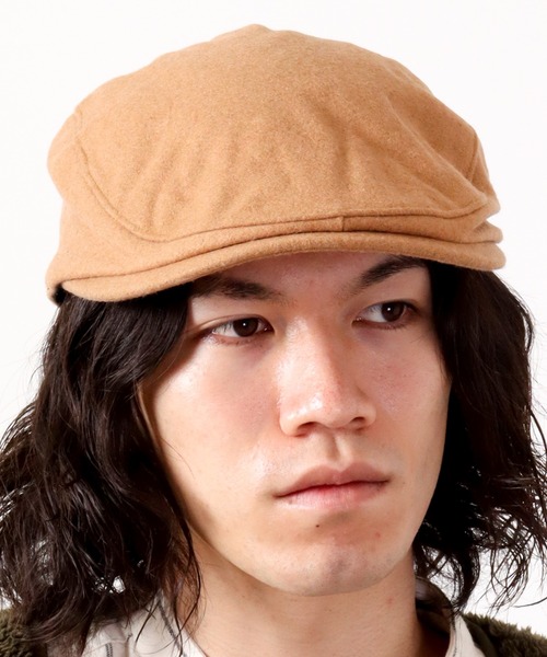 Fabulous(ファビュラス)の「fabulous メルトンハンチング(ハンチング/ベレー帽・メンズ・ネイビー/カーキ/バーガンディー/ベージュ/グレー/ブラック・FREE)」の4枚目の写真