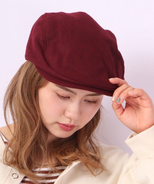 Fabulous(ファビュラス)の「fabulous メルトンハンチング(ハンチング/ベレー帽・メンズ・ネイビー/カーキ/バーガンディー/ベージュ/グレー/ブラック・FREE)」の8枚目の写真