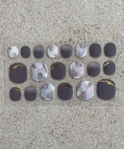 LOWRYS FARM（ローリーズファーム）の「ネイルシール　178586（ネイルシール/ネイルチップ・レディース・ブルー/ブラウン/パープル・FREE）」の6枚目の写真