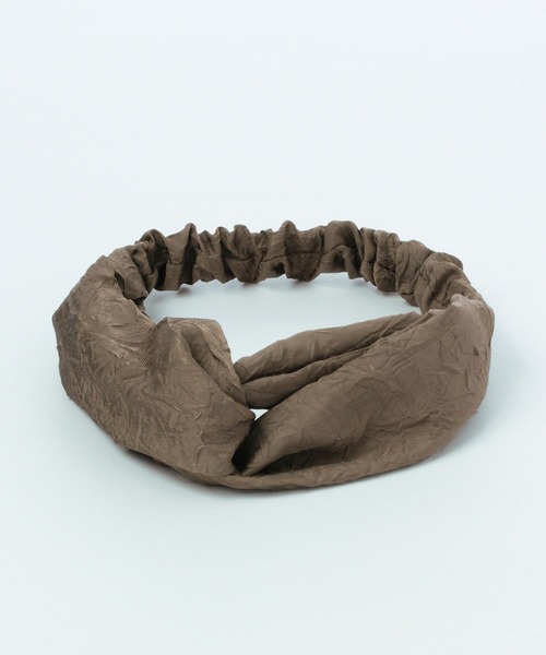 studio CLIP（スタディオクリップ）の「【daily CLIP】ワッシャーヘアバン（ヘアバンド・レディース・ブラック/カーキ/アイボリー・FREE）」の3枚目の写真