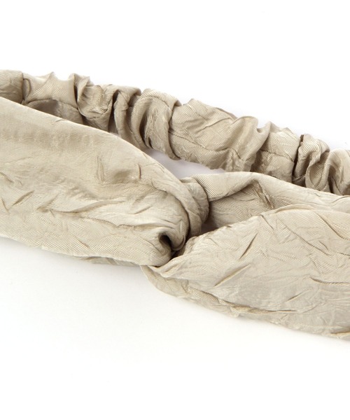 studio CLIP（スタディオクリップ）の「【daily CLIP】ワッシャーヘアバン（ヘアバンド・レディース・ブラック/カーキ/アイボリー・FREE）」の6枚目の写真