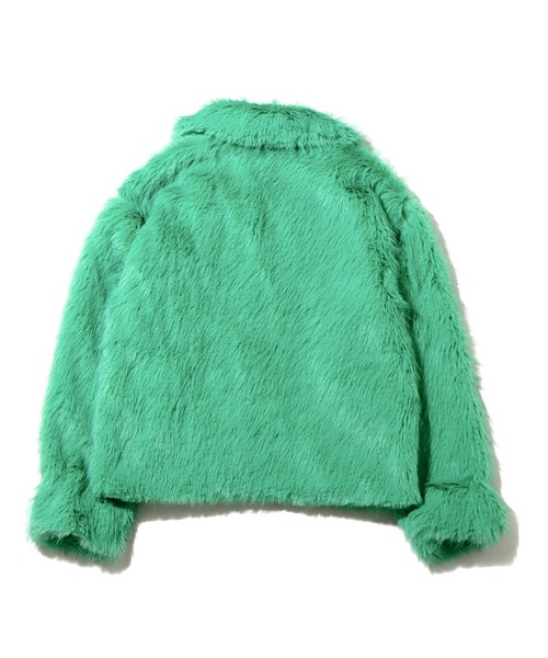 UGG ミントグリーン フェイクファーコート UGG（アグ）の「UGG@mos 裏地ロゴ フェイクファーコート / アグ