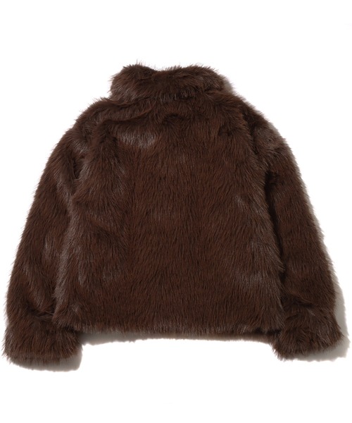 UGG（アグ）の「UGG@mos 裏地ロゴ フェイクファーコート / アグ ウラジロゴ フェイクファーコート（その他アウター・レディース・グリーン/アイボリー/ブラウン・L/M）」の17枚目の写真