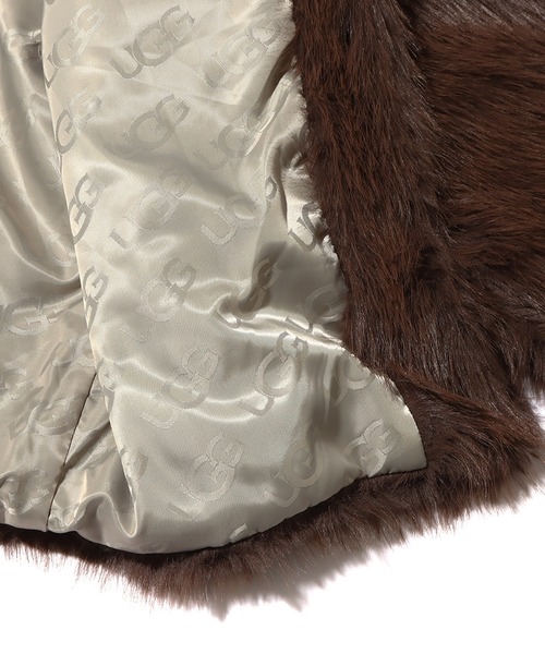 UGG（アグ）の「UGG@mos 裏地ロゴ フェイクファーコート / アグ