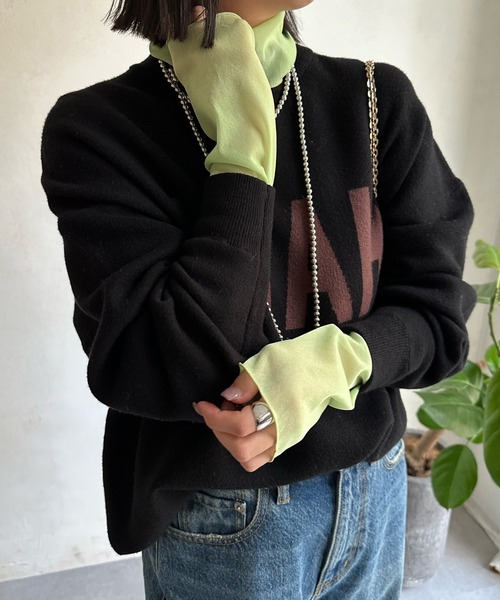 DouDou（ドゥドゥ）の「NEWシアータートル（Tシャツ/カットソー・レディース・グレー/オフホワイト/ピンク/グリーン系その他2・FREE）」の4枚目の写真