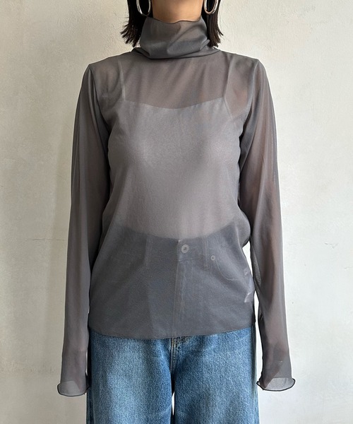 DouDou（ドゥドゥ）の「NEWシアータートル（Tシャツ/カットソー・レディース・グレー/オフホワイト/ピンク/グリーン系その他2・FREE）」の16枚目の写真